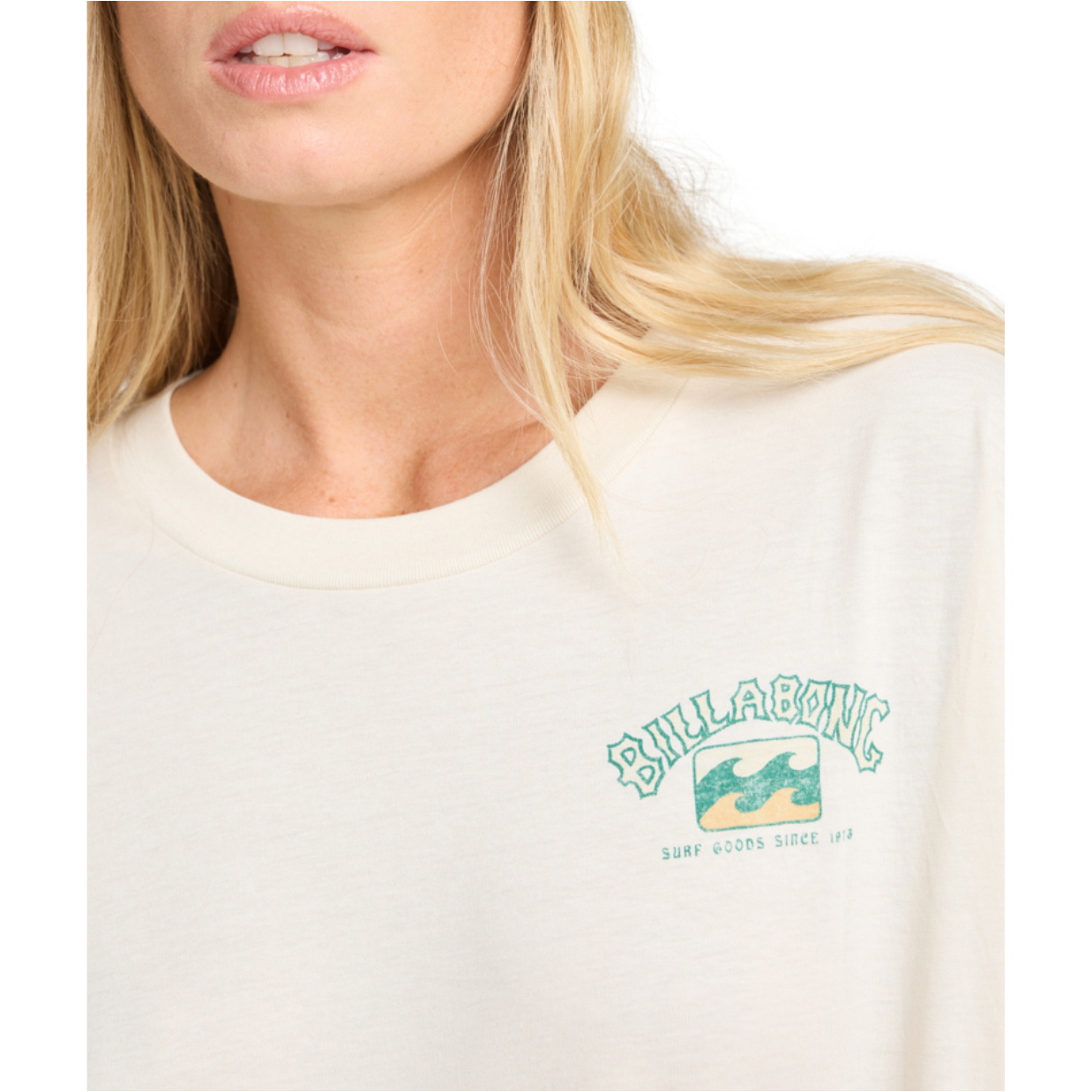 2025 Billabong Womens Paradise Arch Long Sleeve T-Shirt EBJZT00489 - Whitecap
